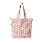 Saco de algodão reciclado com padrão animal print 200 g/m² cor cor-de-rosa segunda vista