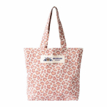Saco de algodão reciclado com padrão animal print 200 g/m² cor cor-de-rosa quinta vista