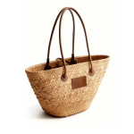 Cesta tipo capcho médio com asas longas para personalizar cor castanho primeira vista