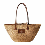 Cesta tipo capcho médio com asas longas para personalizar cor castanho segunda vista