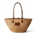 Cesta tipo capcho médio com asas longas para personalizar cor castanho