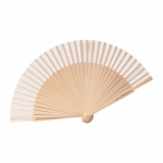 Leque de madeira e poliéster para eventos ao ar livre cor madeira clara quarta vista