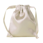 Set de 2 elásticos de cabelo com bolsa em poliéster brilhante cor natural primeira vista