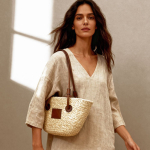 Cesto tipo capacho grande com asas compridas para personalizar 280 g/m² cor natural sexta vista