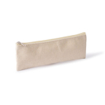 Estojo de algodão reciclado com elástico para caderno cor natural primeira vista