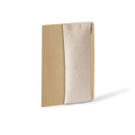 Estojo de algodão reciclado com elástico para caderno cor natural terceira vista