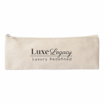 Estojo de algodão reciclado com elástico para caderno cor natural quarta vista