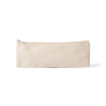 Estojo de algodão reciclado com elástico para caderno cor natural