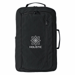 Mochila para portátil com múltiplos compartimentos 16'' cor preto vista detalhe 2