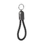 Cabo porta-chaves de carregamento rápido com entrada tipo C, USB-C cor preto segunda vista