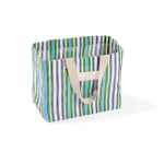 Saco de polipropileno às riscas com acabamento mate 200 g/m² cor verde terceira vista