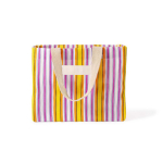 Saco de polipropileno às riscas com acabamento mate 200 g/m² cor cor-de-rosa primeira vista