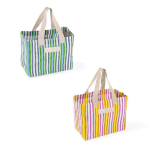 Saco de polipropileno às riscas com acabamento mate 200 g/m² cor cor-de-rosa quarta vista