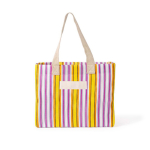 Saco de polipropileno às riscas com acabamento mate 200 g/m² cor cor-de-rosa