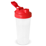 Shaker de plástico anti-fugas com inserto misturador 700 ml cor vermelho terceira vista