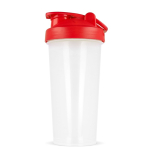 Shaker de plástico anti-fugas com inserto misturador 700 ml cor vermelho quinta vista
