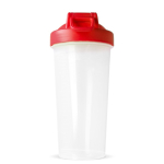 Shaker de plástico anti-fugas com inserto misturador 700 ml cor vermelho sexta vista