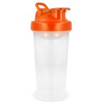 Shaker de plástico anti-fugas com inserto misturador 700 ml cor cor-de-laranja