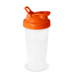 Shaker de plástico anti-fugas com inserto misturador 700 ml cor cor-de-laranja segunda vista