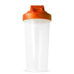 Shaker de plástico anti-fugas com inserto misturador 700 ml cor cor-de-laranja sexta vista