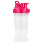 Shaker de plástico anti-fugas com inserto misturador 700 ml cor cor-de-rosa