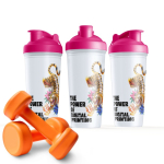 Shaker de plástico anti-fugas com inserto misturador 700 ml cor cor-de-rosa nona vista