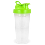 Shaker de plástico anti-fugas com inserto misturador 700 ml cor verde-lima