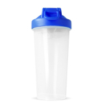 Shaker de plástico anti-fugas com inserto misturador 700 ml cor azul-escuro sexta vista