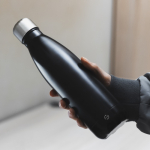 Garrafa térmica em aço inoxidável reciclado anti-derrame 500 ml cor preto segunda vista