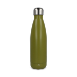 Garrafa térmica em aço inoxidável reciclado anti-derrame 500 ml cor verde oliva