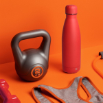 Garrafa térmica em aço inoxidável reciclado com toque suave 500 ml cor vermelho segunda vista