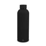 Garrafa térmica de aço inox reciclado com fecho anti-fugas 500 ml cor preto
