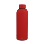 Garrafa térmica de aço inox reciclado com fecho anti-fugas 500 ml cor vermelho