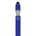 Esferográfica de alumínio reciclado com clip robusto e tinta azul cor azul sexta vista
