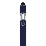 Esferográfica de alumínio reciclado com clip robusto e tinta azul cor azul-escuro sexta vista