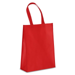 Saco de transporte em RPET com fole e asas médias 105 g/m² cor vermelho