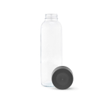 Garrafa de vidro fabricada na Europa com tampa anti-fugas 800ml cor transparente segunda vista