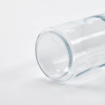 Garrafa de vidro fabricada na Europa com tampa anti-fugas 800ml cor transparente vista de detalhe 