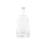 Garrafa de vidro fabricada na UE com tampa prateada anti-fugas 700 ml cor transparente