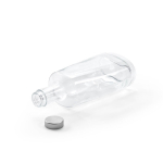 Garrafa de vidro fabricada na UE com tampa prateada anti-fugas 700 ml cor transparente terceira vista 