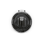 Cabo tudo em um de plástico reciclado com carregamento rápido 60W cor preto vista frontal 