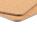 Painel de cortiça natural retangular de dupla face fabricado na Europa cor natural vista de detalhe 