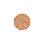Conjunto de bases para copos redondas em cortiça natural fabricado na UE cor natural segunda vista frontal 