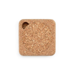 Conjunto de bases para copos redondas em cortiça natural fabricado na UE cor natural vista frontal 