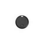 Localizador de plástico reciclado compatível com Apple e Android cor preto segunda vista frontal 