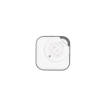 Localizador compacto em plástico reciclado para uso diário cor branco vista traseira 