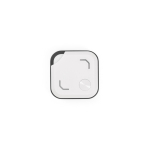 Localizador compacto em plástico reciclado para uso diário cor branco vista frontal 