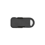 Carregador portátil porta-chaves ultracompacto em plástico reciclado 1.000mAh cor preto vista traseira 