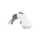 Carregador portátil porta-chaves ultracompacto em plástico reciclado 1.000mAh cor branco quinta vista 