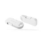 Carregador portátil porta-chaves ultracompacto em plástico reciclado 1.000mAh cor branco sexta vista 